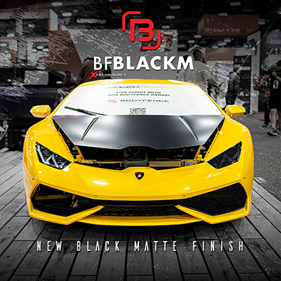 Automotive Paint Protection Films:BFBLACKM 7mil Black Matte, X-Technology