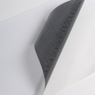 Microperforated Films:MICRO2 Polymeric White/Black Back Permanent Adhesive 32% 60"